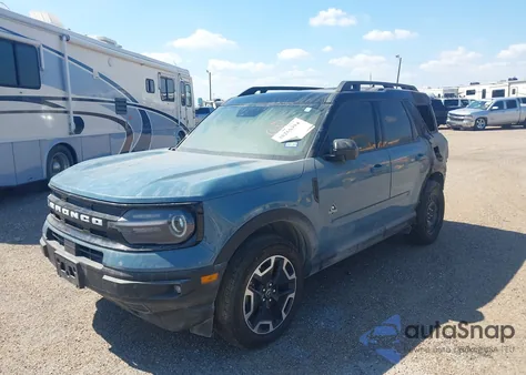 2023 Ford Bronco Sport Outer Banks z USA, uszkodzony, nr VIN 3FMCR9C68PRD15478